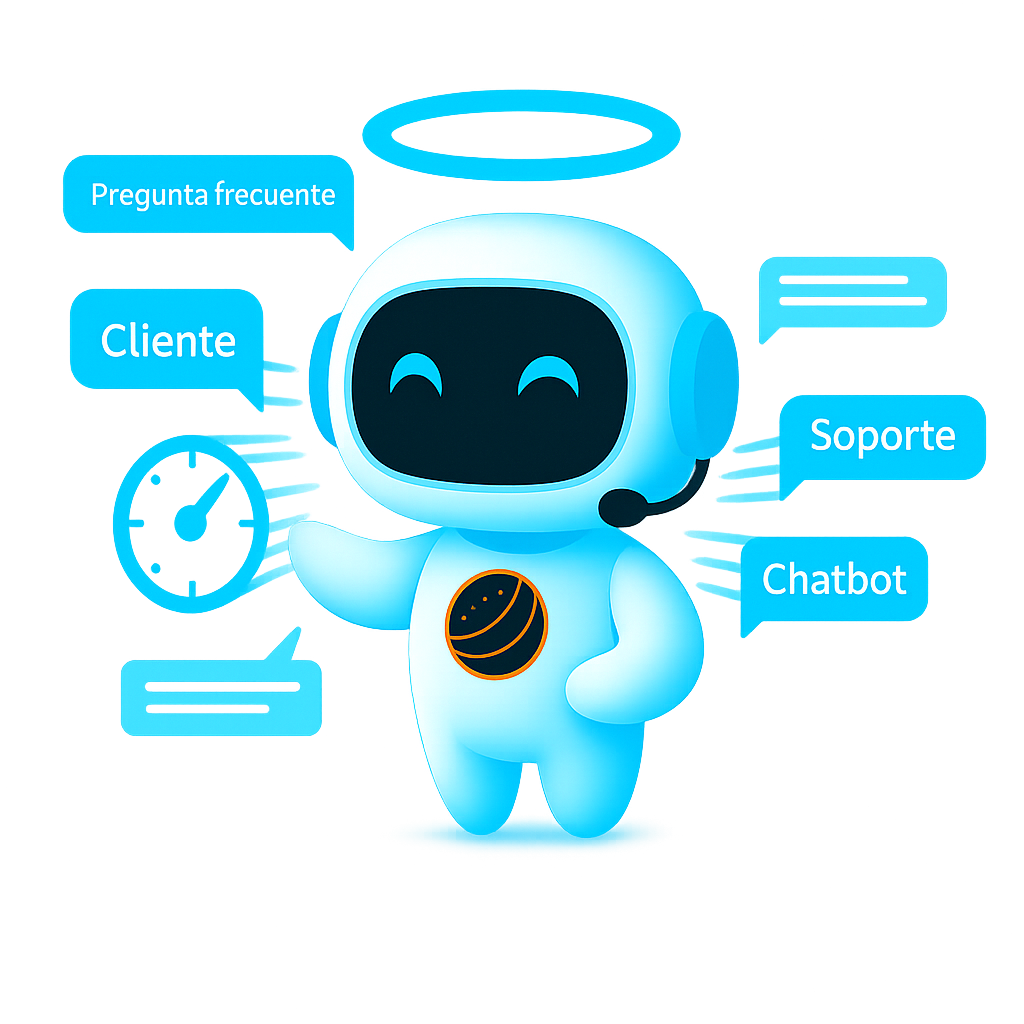 Chatbot resolviendo dudas para automatización atención al cliente
